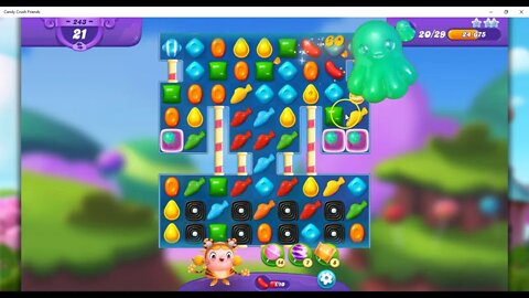 FRIENDS Level 243 Audio Talkthrough, Candy Crush Friends Saga, 36 Moves 0 Boosters