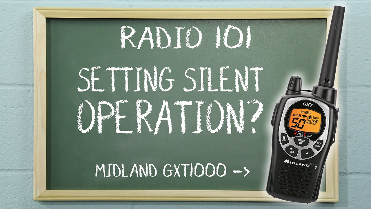 How To Set Silent Operation on a Midland GXT1000 | Radio 101
