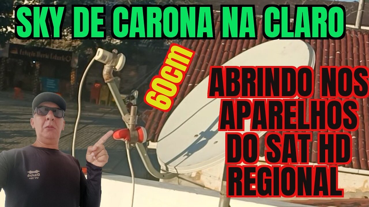 Aparelhos VIVENSIS abrir Claro e Sky no KIT CARONA antena de 60cm