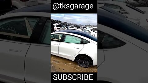 Tesla Model 3 SMASHED #shorts #youtubeshorts