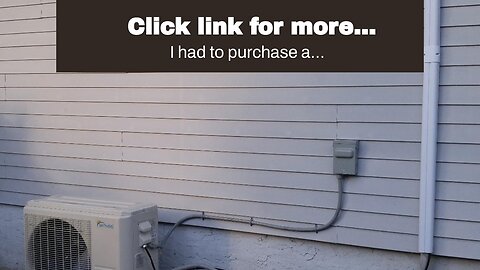 Click link for more information Senville LETO Series Mini Split Air Conditioner Heat Pump, 9000...
