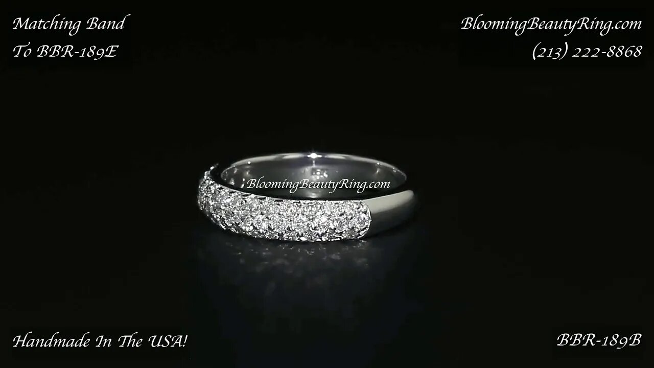 BBR 189B Wedding Band By BloomingBeautyRing com