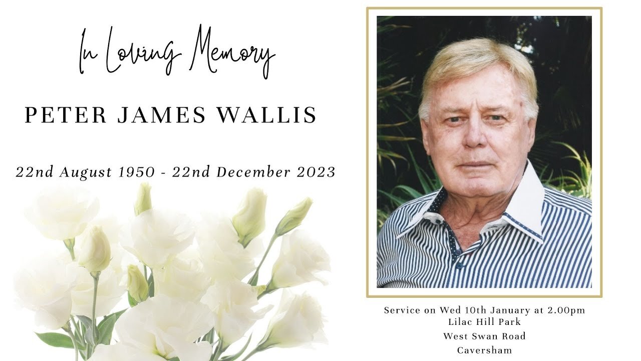 Funeral Service For Peter James Wallis