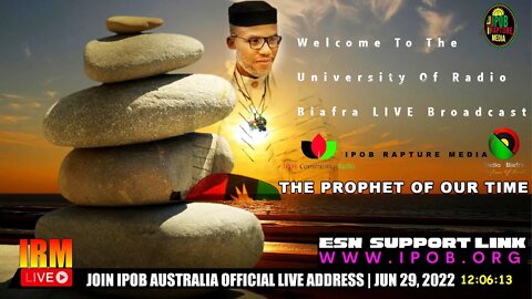 JOIN IPOB AUSTRALIA OFFICIAL LIVE ADDRESS | JUN 29, 2022