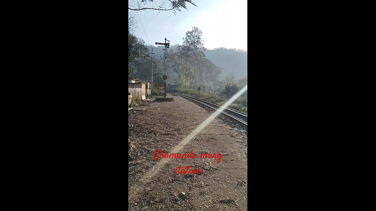 Chamunda marg railway station, toy train