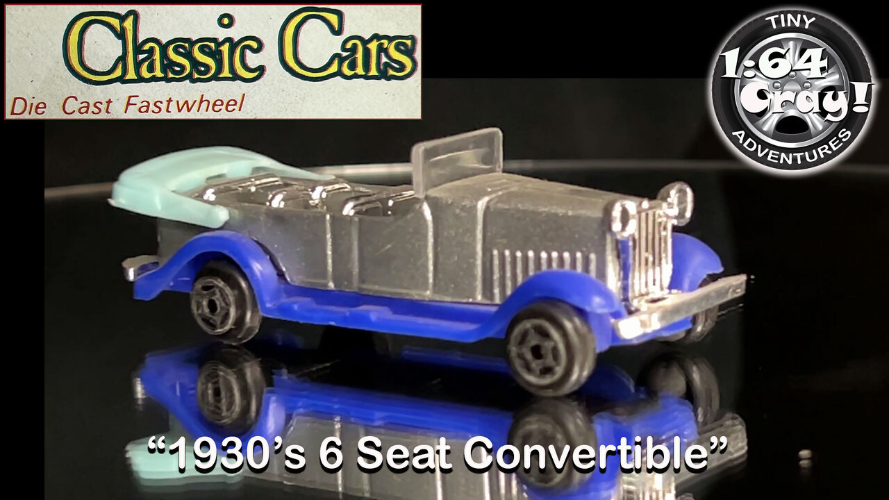 “1930’s 6 Seat Convertible” in Silver/Blue- Model by Classic Cars