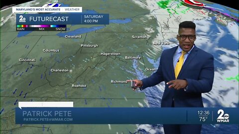 WMAR-2 News Patrick Pete Thursday night weather