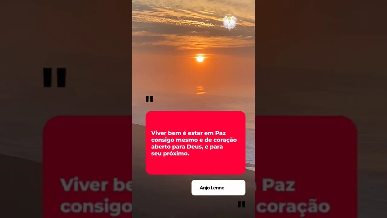 Mensagens Anjo Lenne - Viver bem #shots