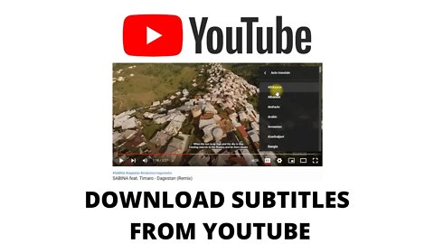 How to Download Subtitles From YouTube Video