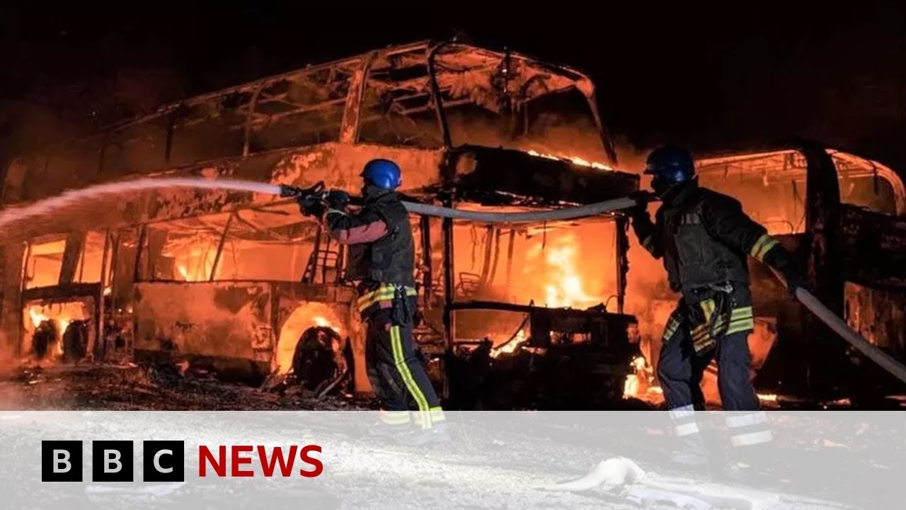 Russia hits Ukraine's capital Kyiv with 'exceptional' number of missiles, says official - BBC News