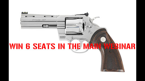 COLT TARGET PYTHON MINI #3 FOR 6 SEATS IN THE MAIN WEBINAR