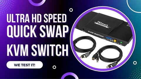 Unboxing: TESmart Newest HDMI KVM Switch 2 Ports 4K@60Hz Ultra HD 2x1 with 2 Pcs 5ft KVM Cables