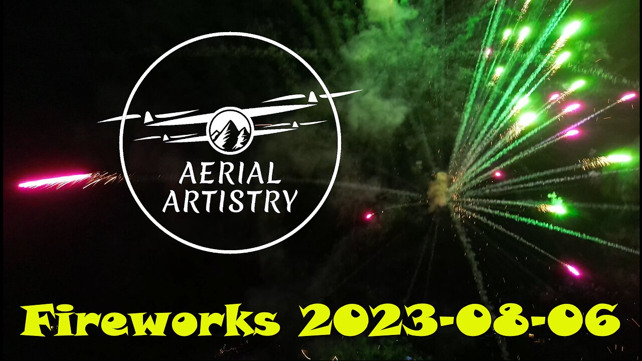 Aerial Artistry - Lac La Nonne Fireworks - 2023-08-06