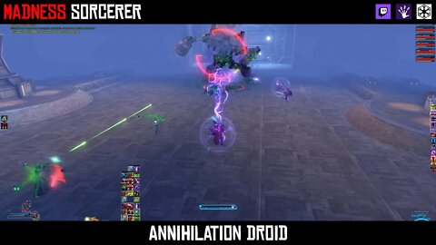 SWTOR Eternity Vault Veteran Boss Fight: Annihilation Droid | Madness Sorcerer PvE