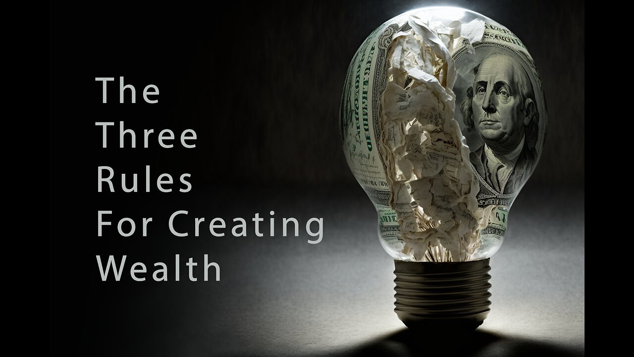 The Three Rules For Creating Wealth - The Mind Of An Entrepreneur