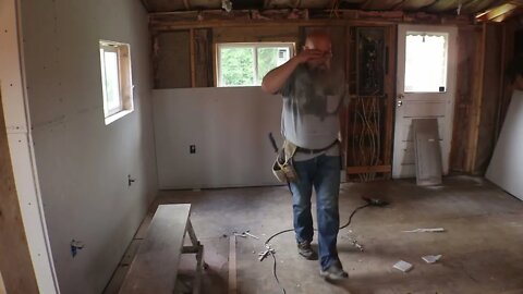 Sweating Into The Oldies / Day 2 Of Hanging Drywall