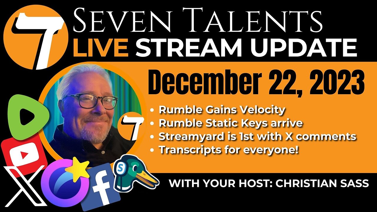 Live Stream Update 2023-12-22