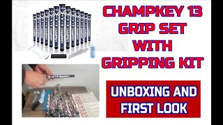 Unboxing Gripping and Comparison CHAMPKEY USA 13 Grip Set With Gripping Kit