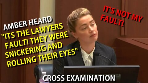 Amber Heard Its the Lawyers Fault That I was Smurking and Rolling My Eyes