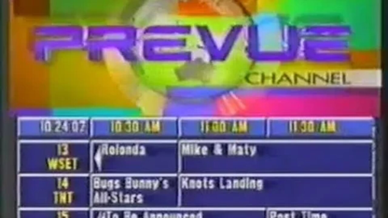 Prevue Channel 1993 Logo Blooper (122919A)