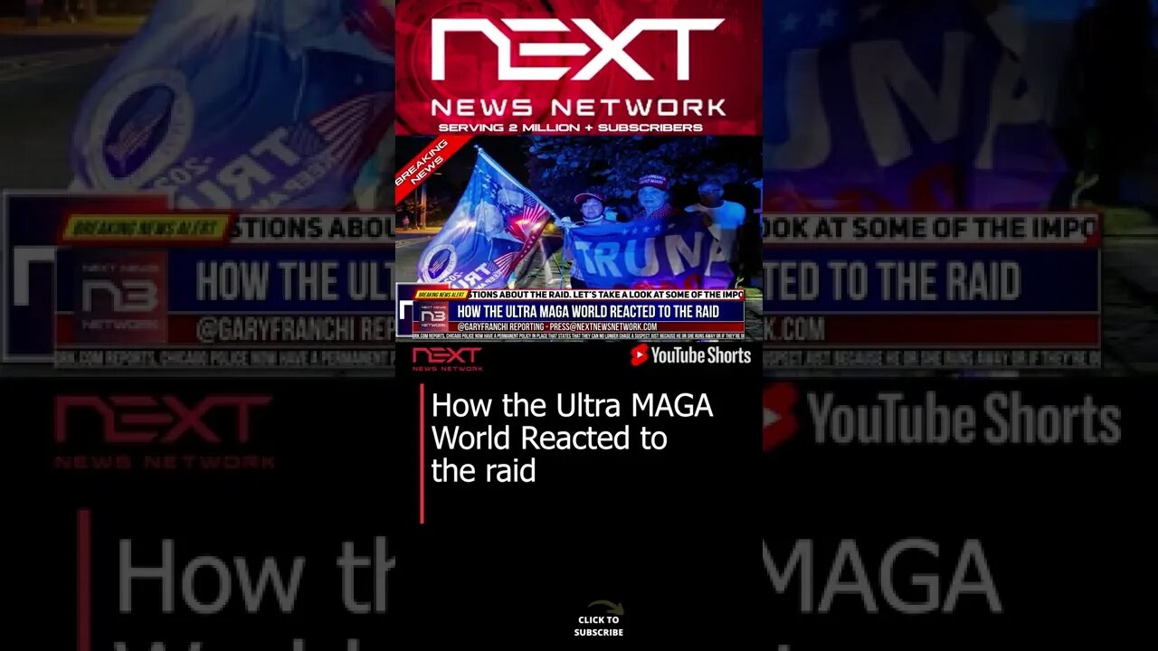 How the Ultra MAGA World Reacted to the raid #shorts