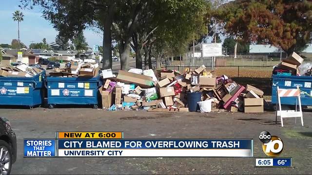 Residents blame city for trash heap at park