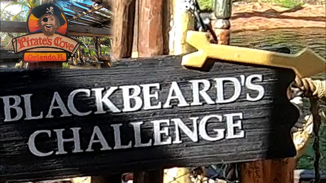 Putt Putt - Nick Vs Farrah - Front Nine of Blackbeard's Challenge - Pirate's Cove Orlando, FL