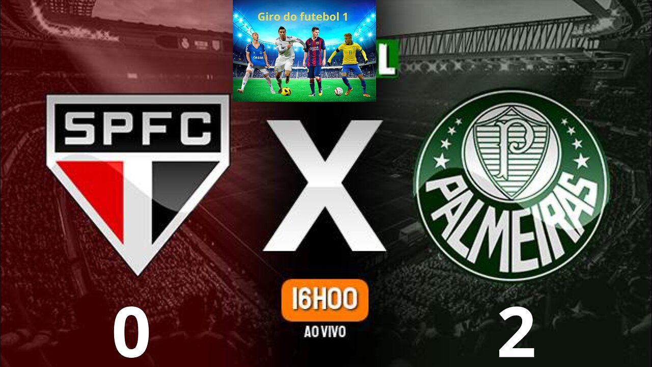 São Paulo x Palmeiras Brasileirão Série A 11/06/2023(São Paulo perde para o Palmeiras por 2 a 0)