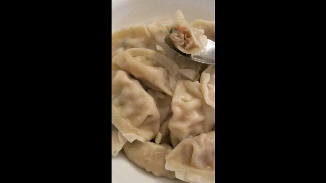 Pork, Shrimp & Scallop Dumpling Soup