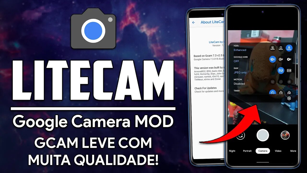 LITECAM v1.1 | Uma GCAM LEVE com EXCELENTE QUALIDADE e Suporte a XMLs | Gcam MOD