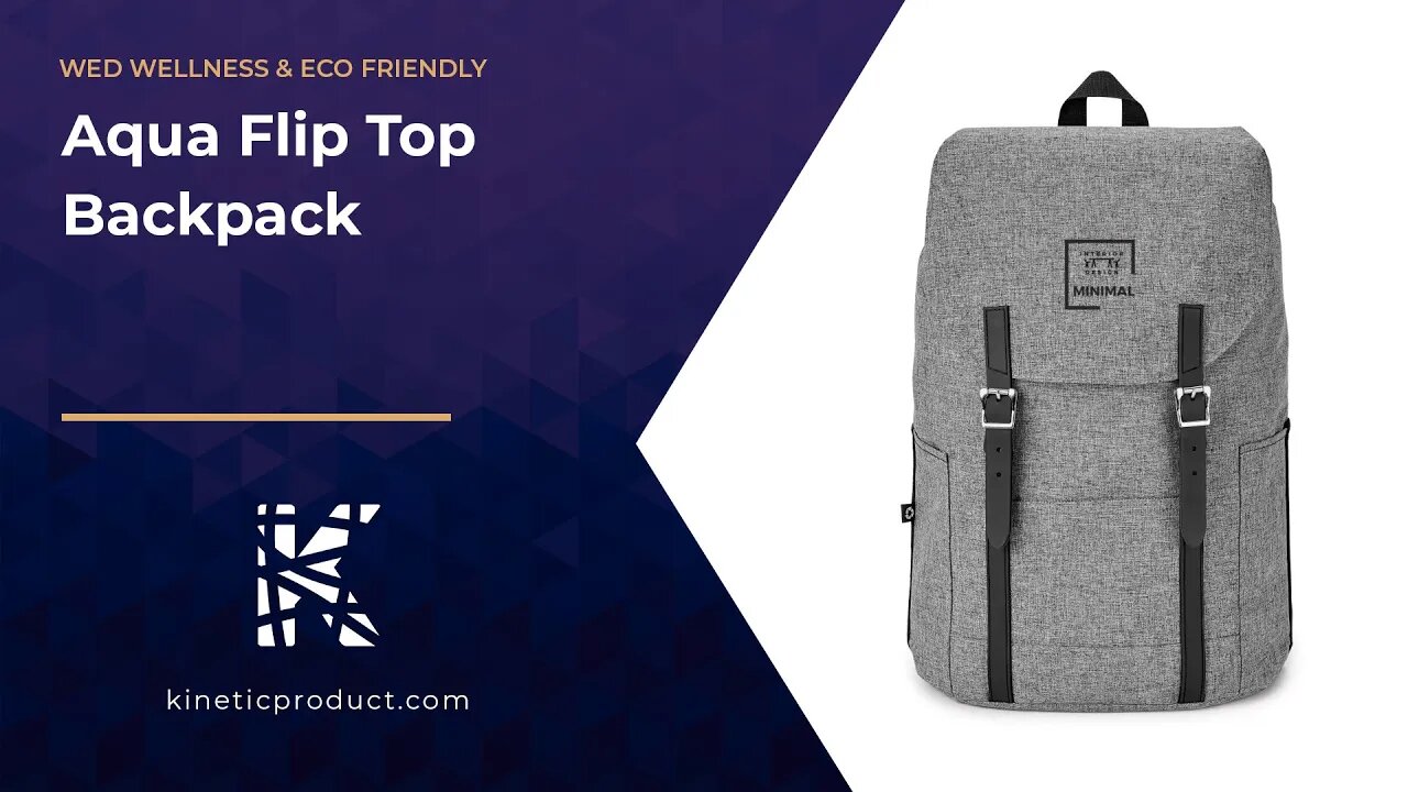 Aqua Flip Top Backpack