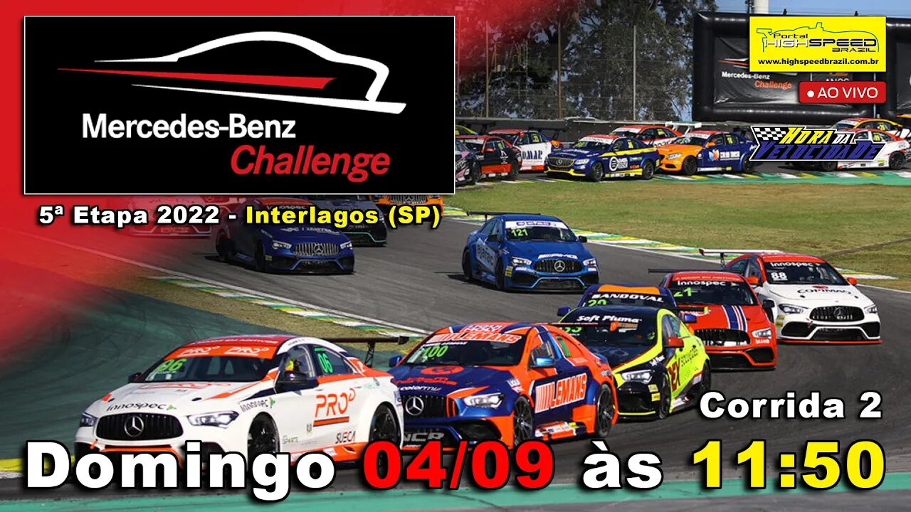 MERCEDES-BENZ CHALLENGE | Corrida 2 | 5ª Etapa 2022 - Interlagos (SP) | Ao Vivo