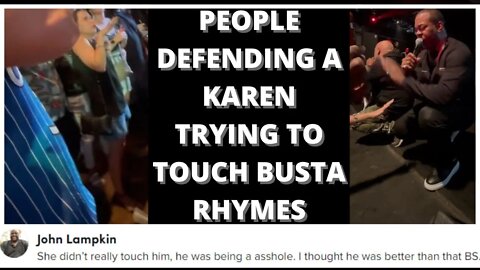 |NEWS| Black People Defending A White Woman Over Busta Rhymes