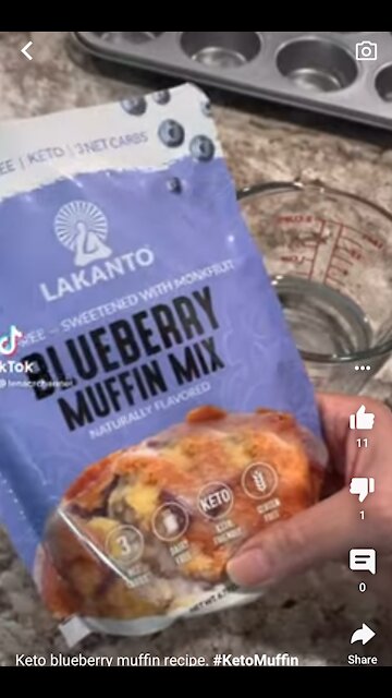 Blueberry muffin mix.￼