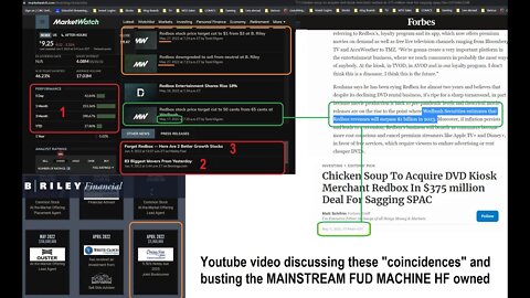 $rdbx fudbusting websites like Matketwatch w/no journalistic integrity + ARTICLE LINKS ATTACHED