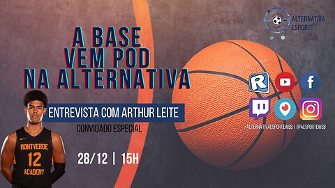 Podcast com meu atleta que jogou basquete no USA Arthur Leite