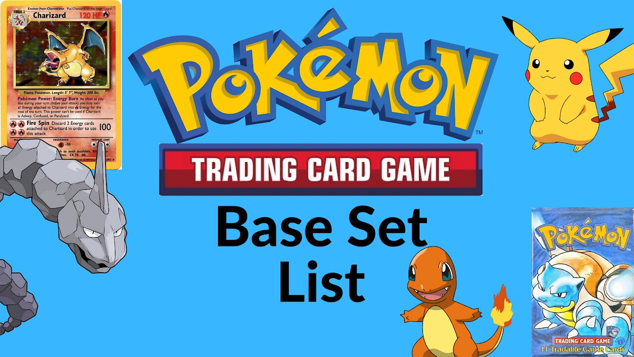 Pokemon Base Set Complete Card List