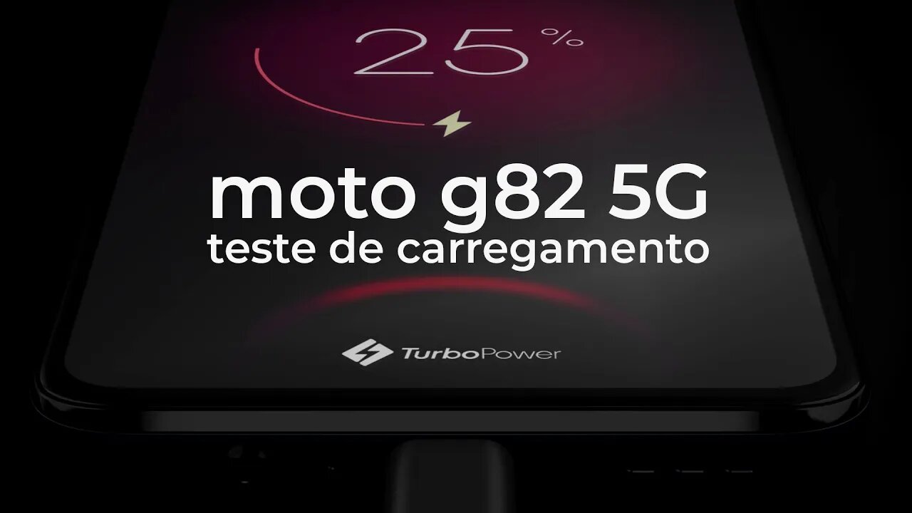 Motorola moto g82 5G carregando de 0% a 100% com 33W