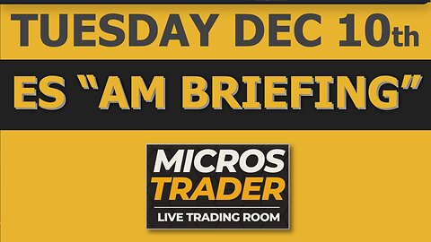 ES MES Futures Trading: Key Levels, Tips, Technical Analysis. Tuesday "AM Briefing"