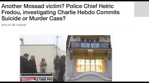 BREAKING - Police Chief Helric Fredou Investigating Chalie Hebdo DIES MYSTERIOUSLY! - 2015