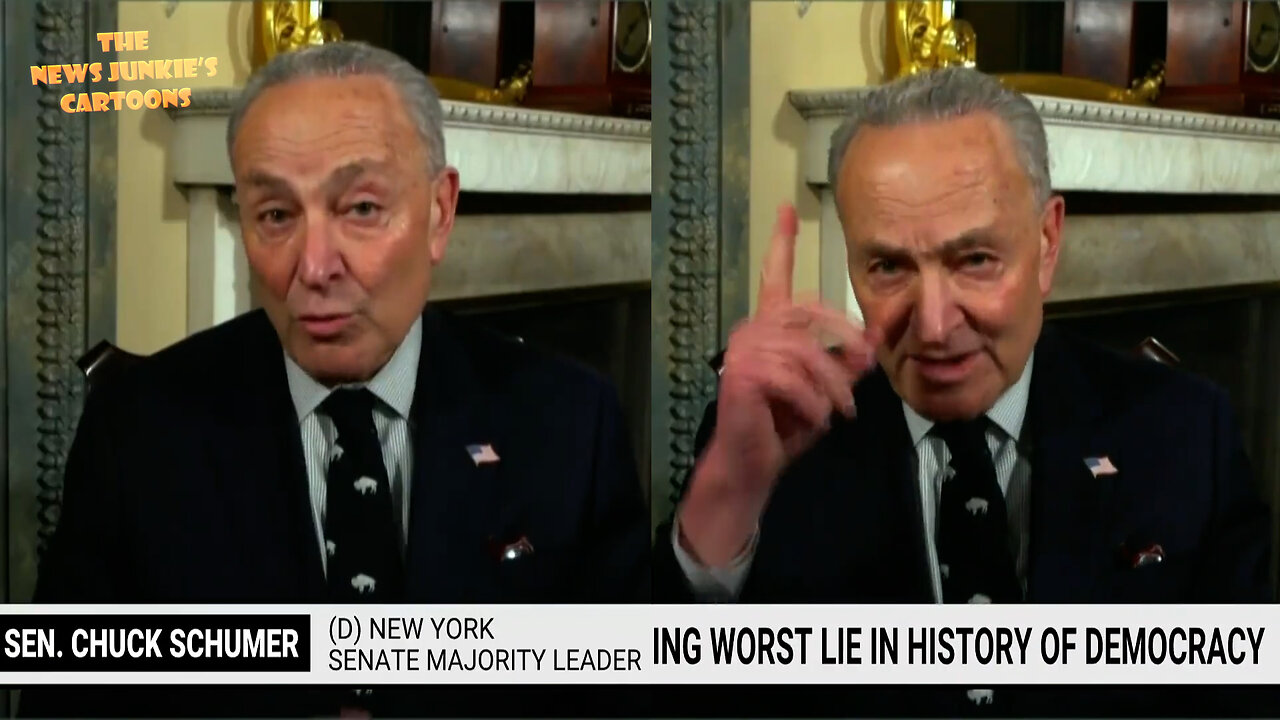 Democrat Chuck Schumer demanding to stop Fox News questioning election results "in our democracy."