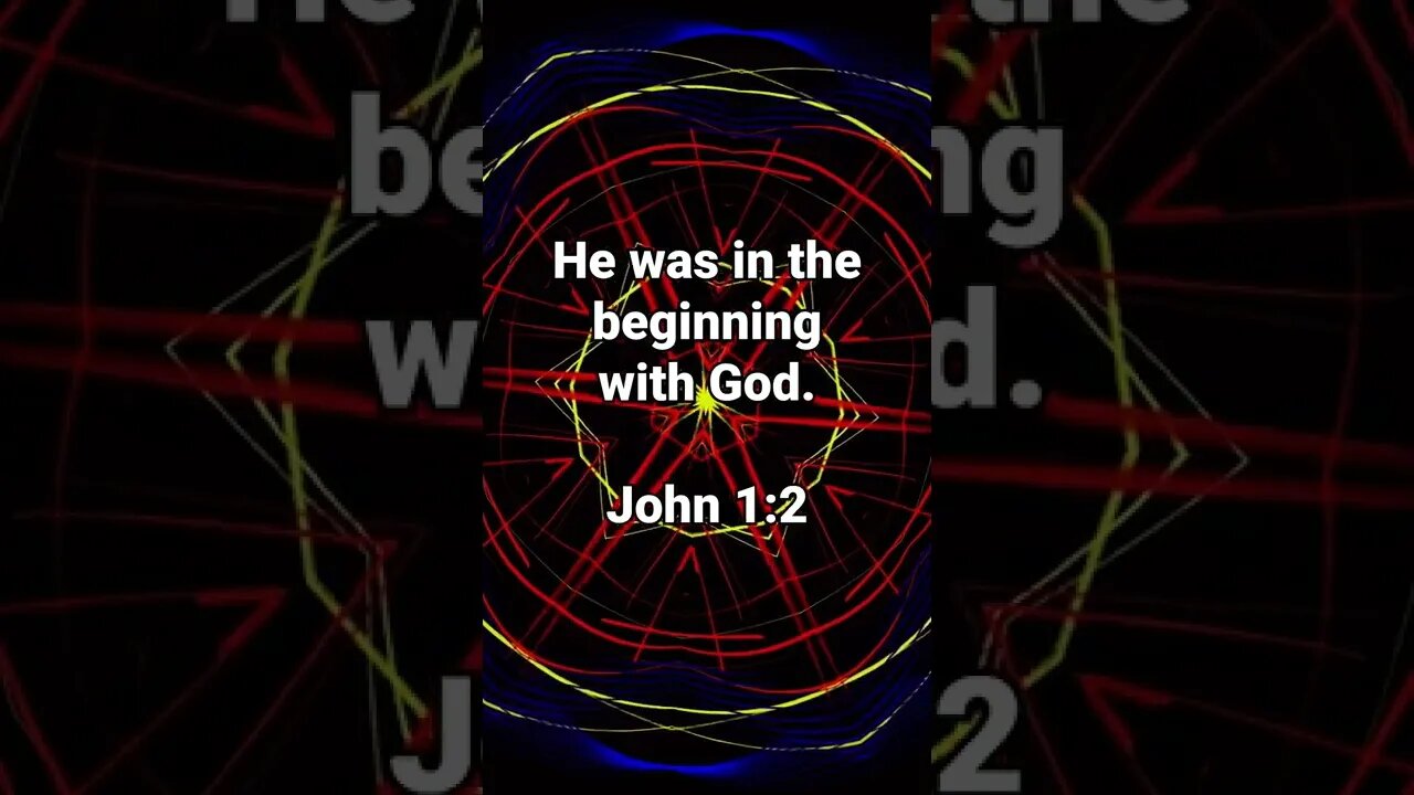 This Existed Before Time and Creation! * John 1:2 * Today's Verses