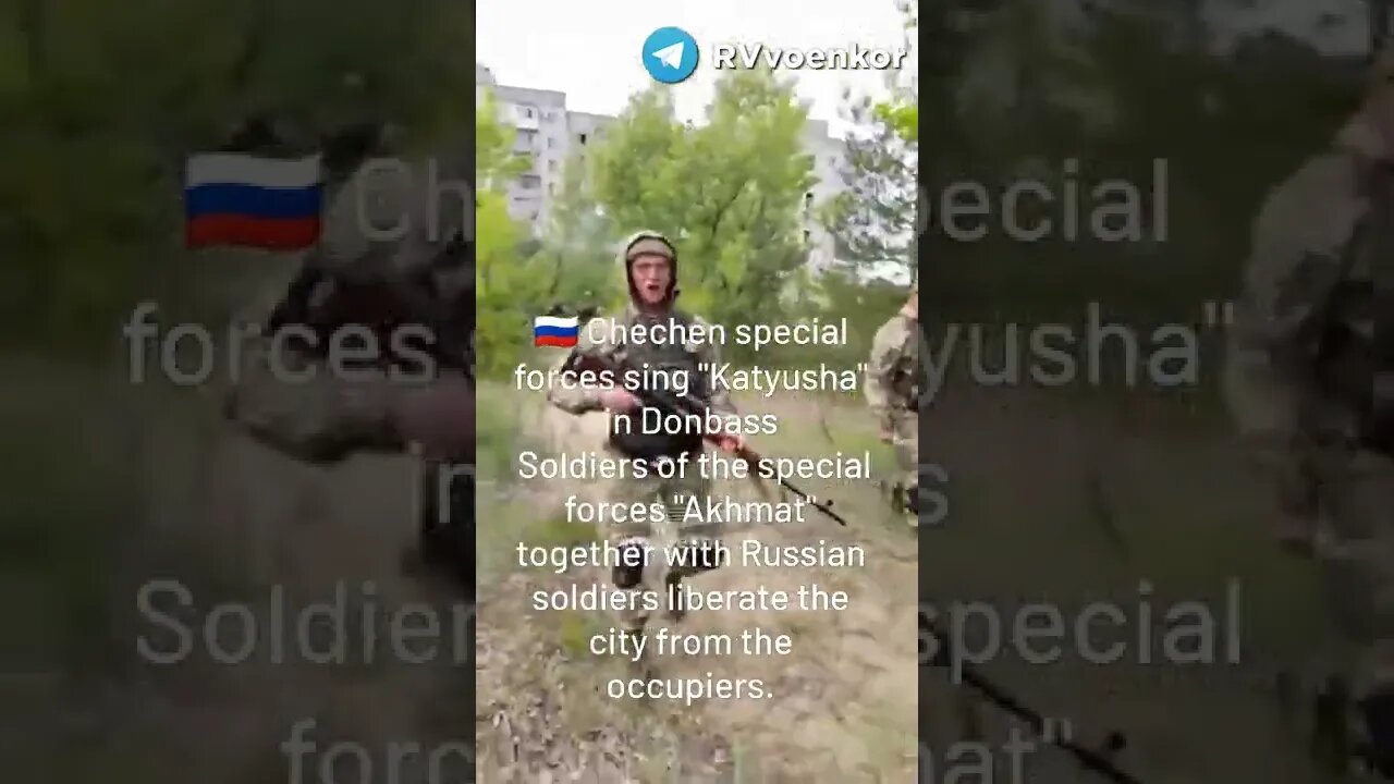 🇷🇺 Chechen Special Forces Sing "Katyusha" In Donbass!
