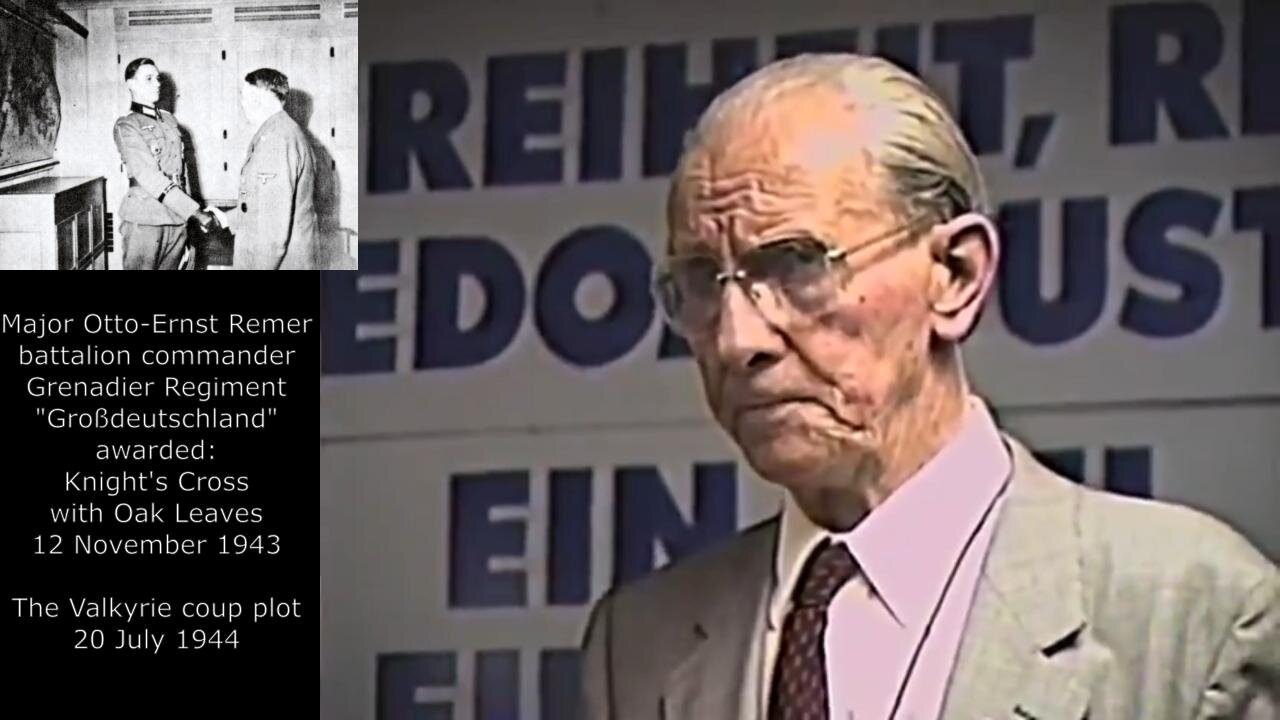 p2) General Otto Ernst Remer on the 20 July Plot (hosted by Ernst Zundel, 1989-06-03)