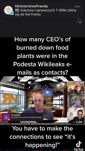 Wiki Leaks, food plants burning, Podesta