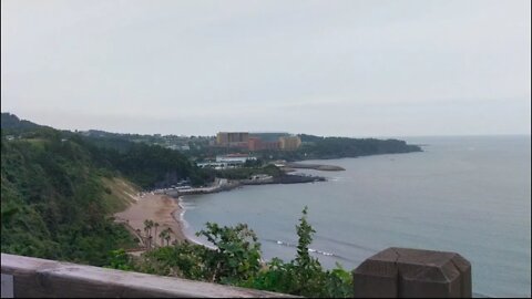 Living in Jeju Island, Korea for 1 Month - Day 21, Jungmun Saekdal Beach, Swiri Bench