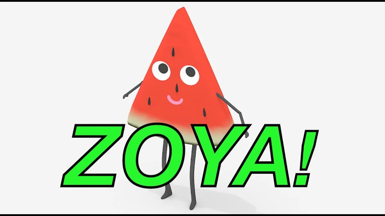 Happy Birthday ZOYA! - WATERMELON Birthday Song