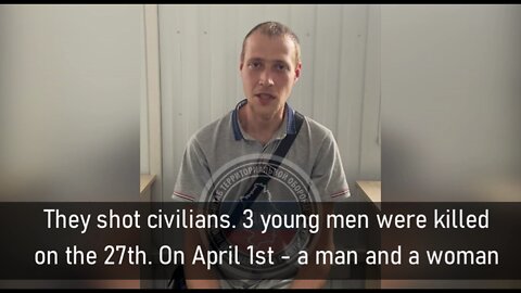 An evacuee from Mariupol said the Ukrainian Armed Forces organized a firing line near his house and regularly killed civilians