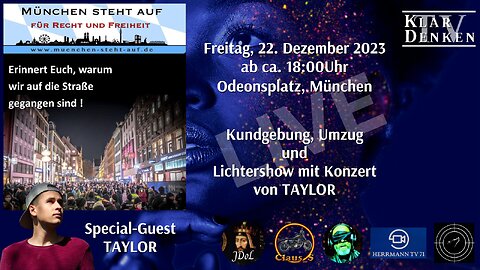 🔴💥LIVE vom Odeonsplatz: Kundgebung, Umzug und Konzert mit TAYLOR💥