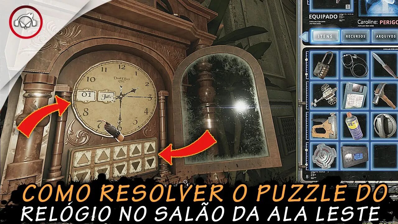 Tormented Souls, Como resolver o puzzle do relógio no salão da ala leste | super dica PT-BR